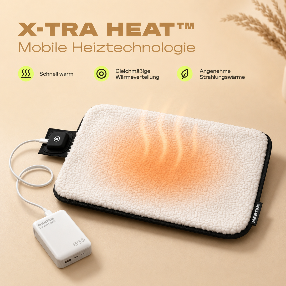 X-TRA Heat Power-Heizkissen mit Akku
