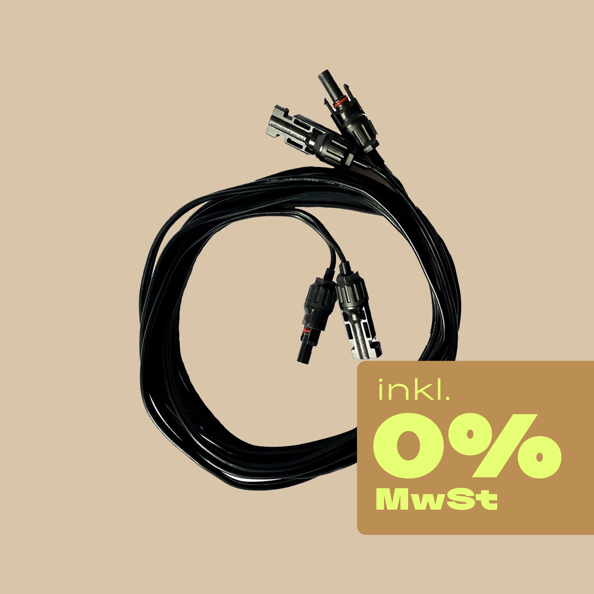 5 Meter Solar-Verlängerungskabel - 0% MwSt.