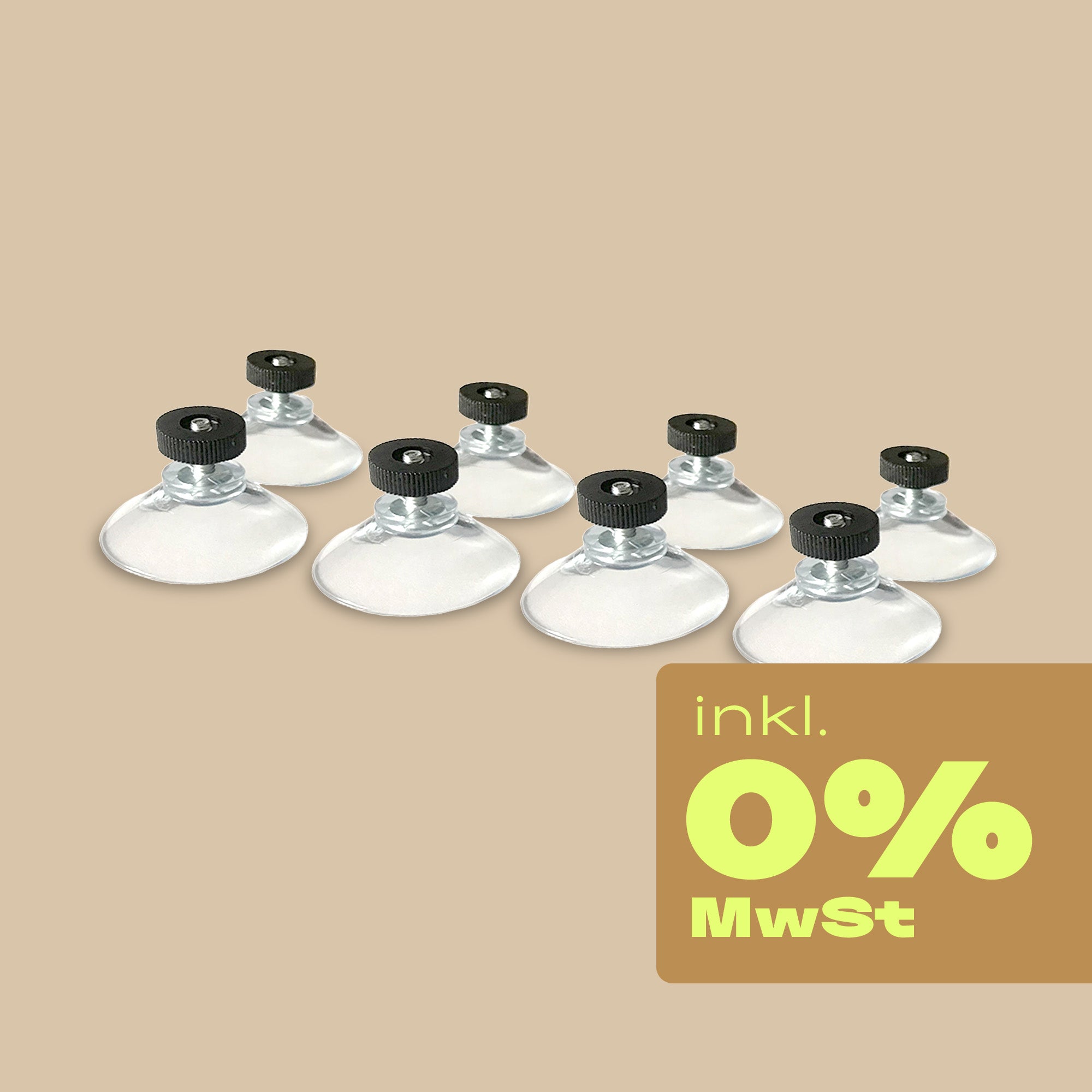 8x Saugnapf Halterung - 0% MwSt.