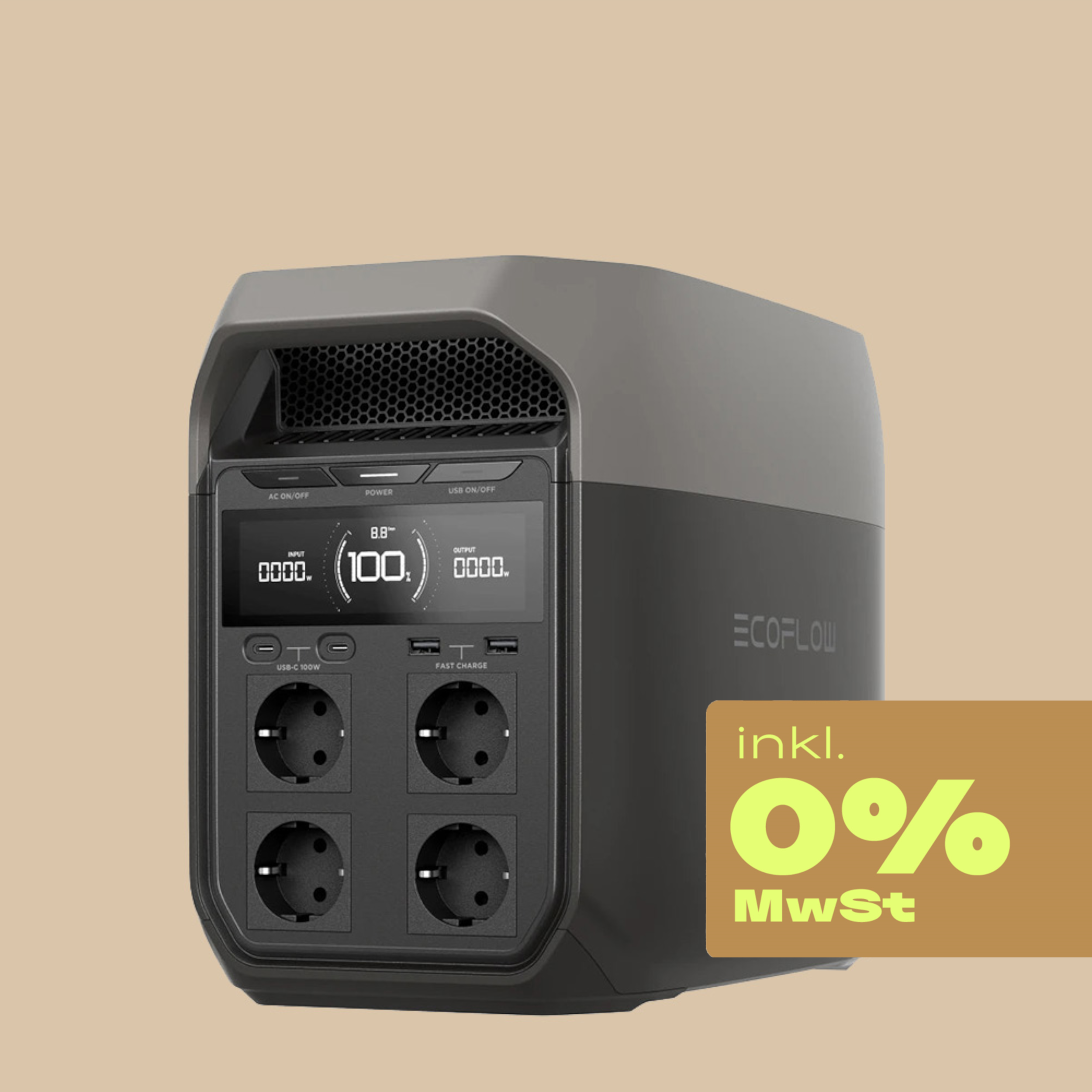 EcoFlow Delta 3 Powerstation - 1024 Wh