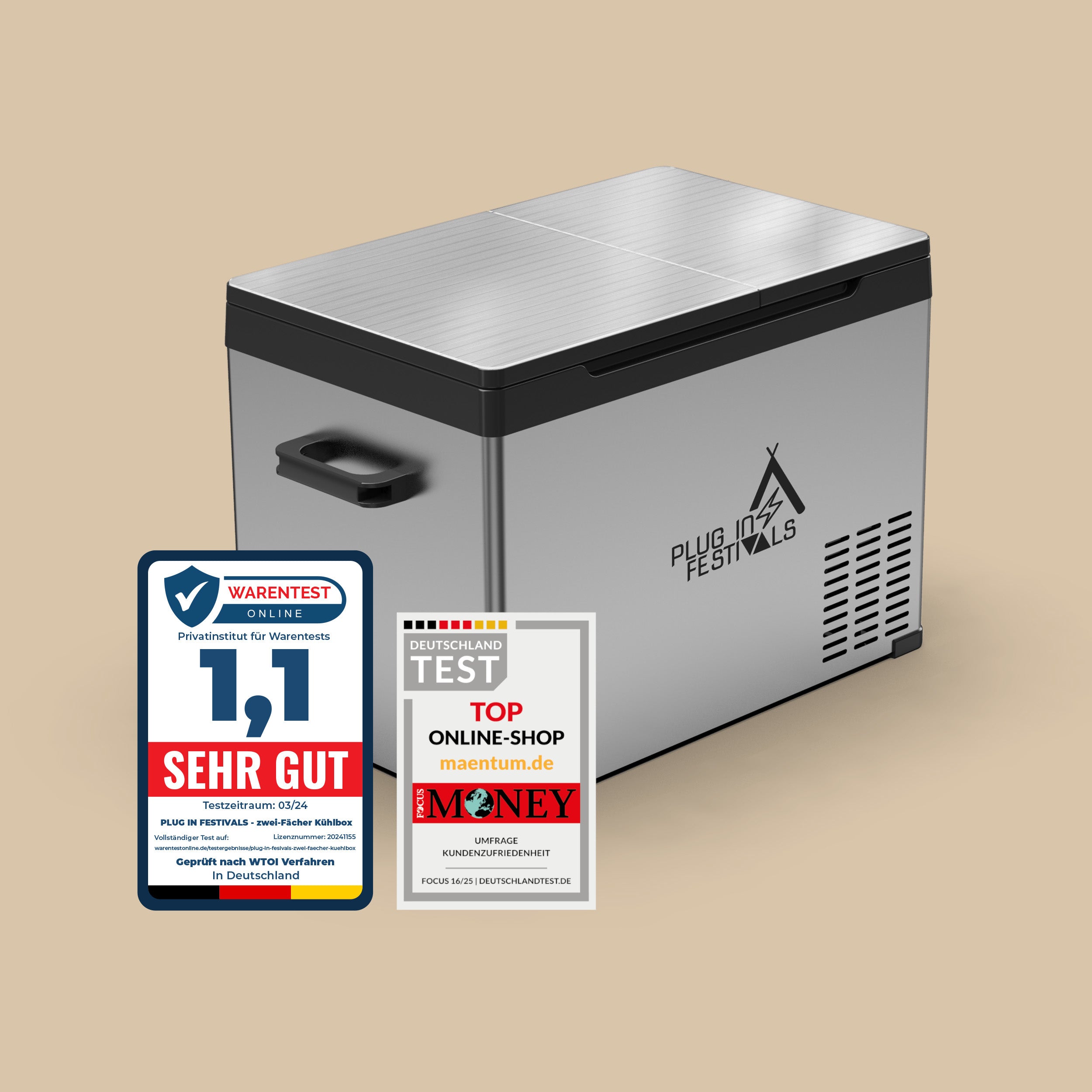 IceCube DUAL 30 Kompressor-Kühlbox, 12/24/230 V, 30L
