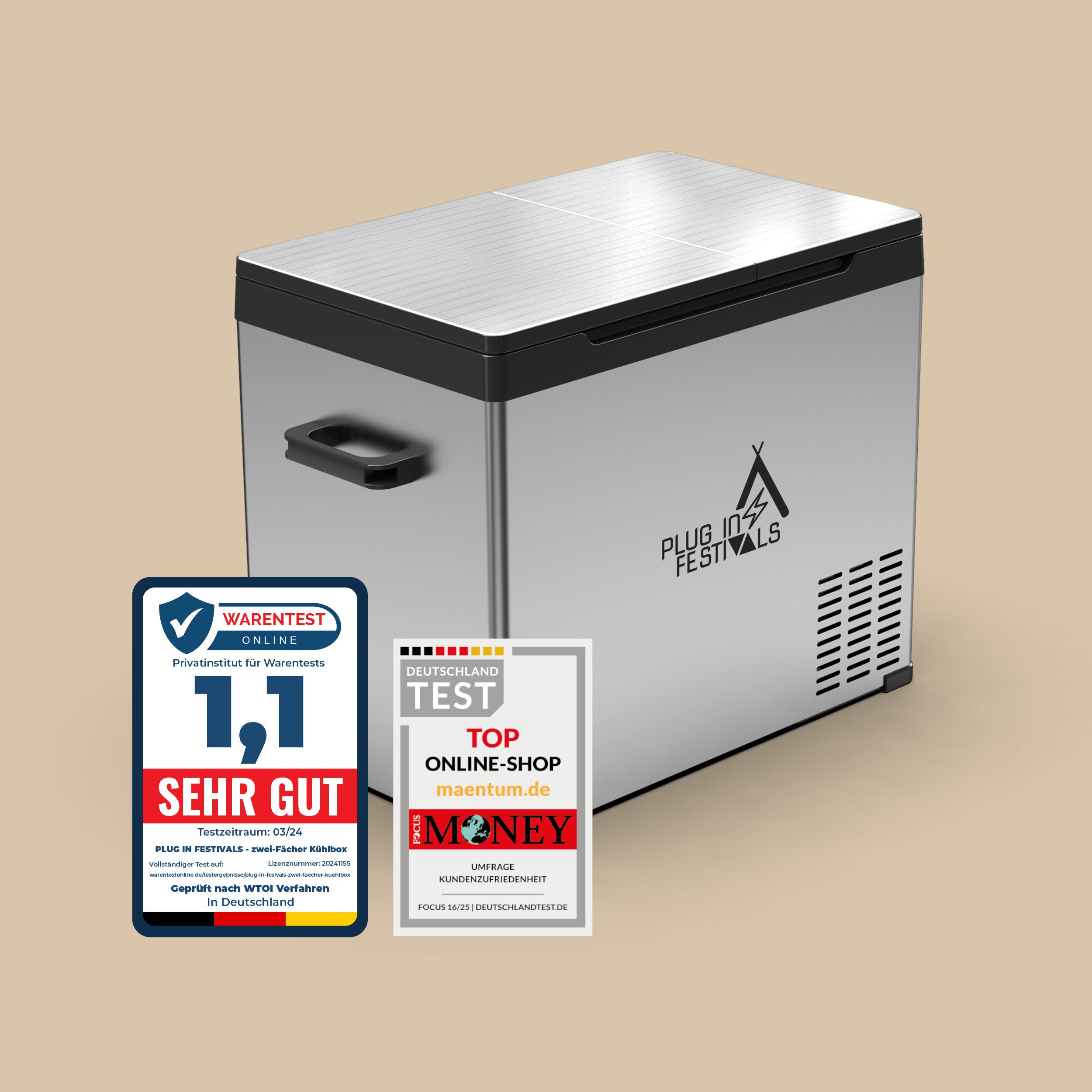 IceCube DUAL 40 Kompressor-Kühlbox, 12/24/230 V, 40L