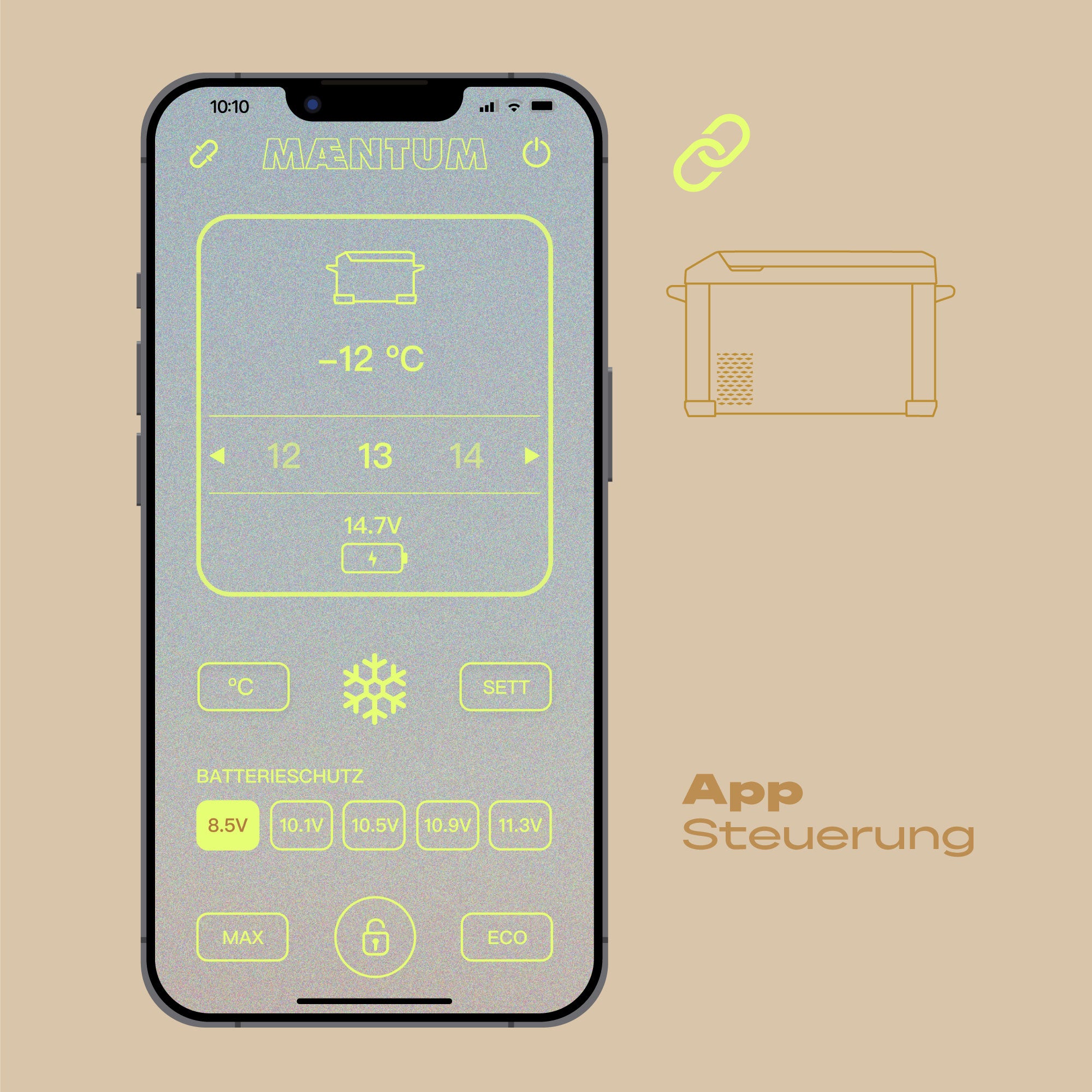 IceCubeX 50 - Kompressor-Kühlbox, 12/24/230V, 50L