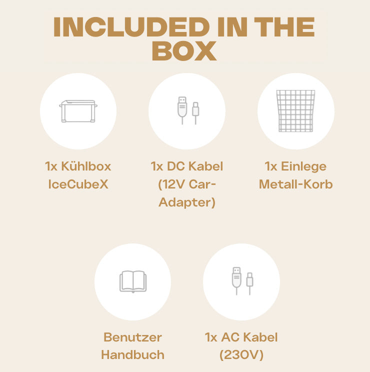 IceCubeX 50 - Kompressor-Kühlbox, 12/24/230V, 50L