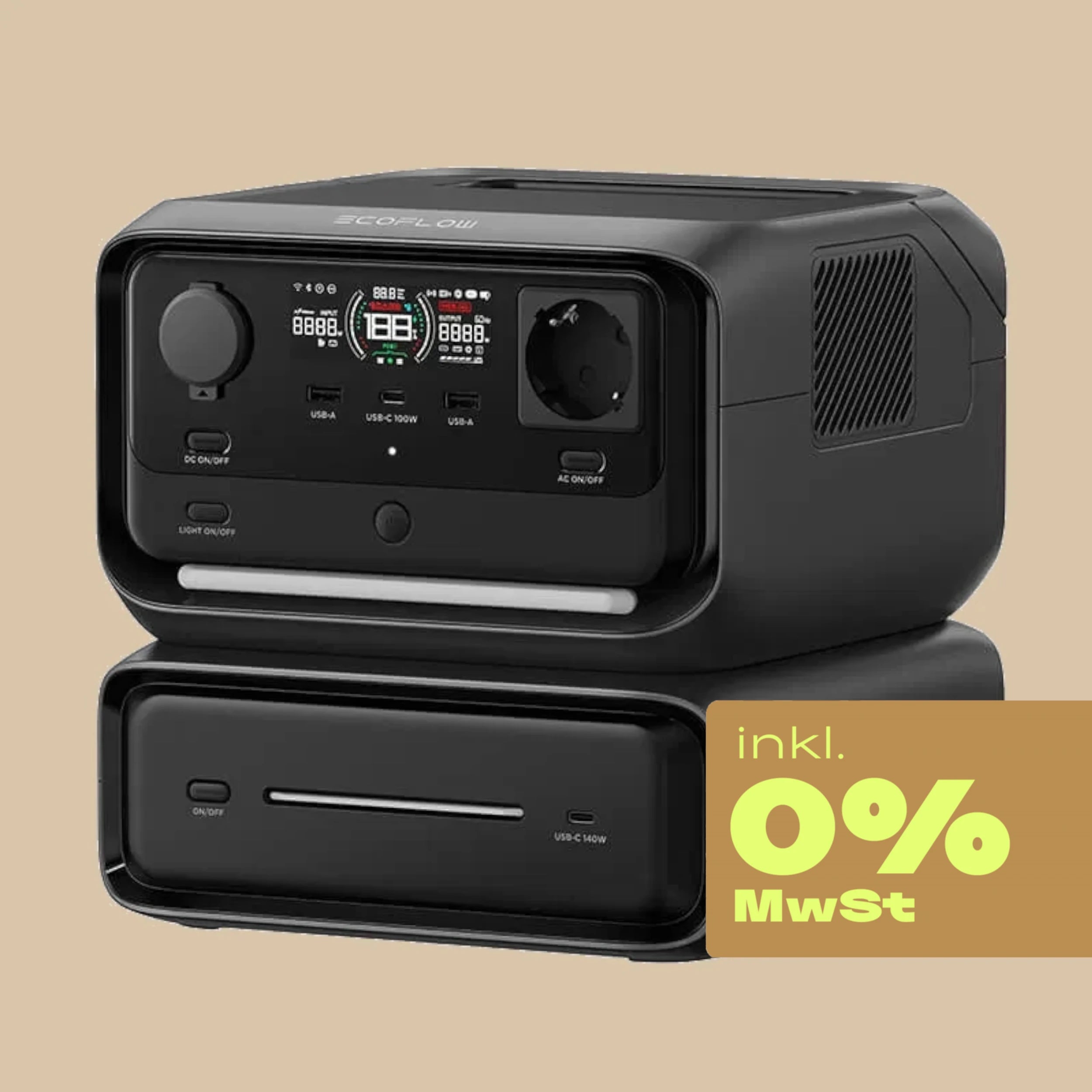 EcoFlow River 3 Max Powerstation - 572 Wh