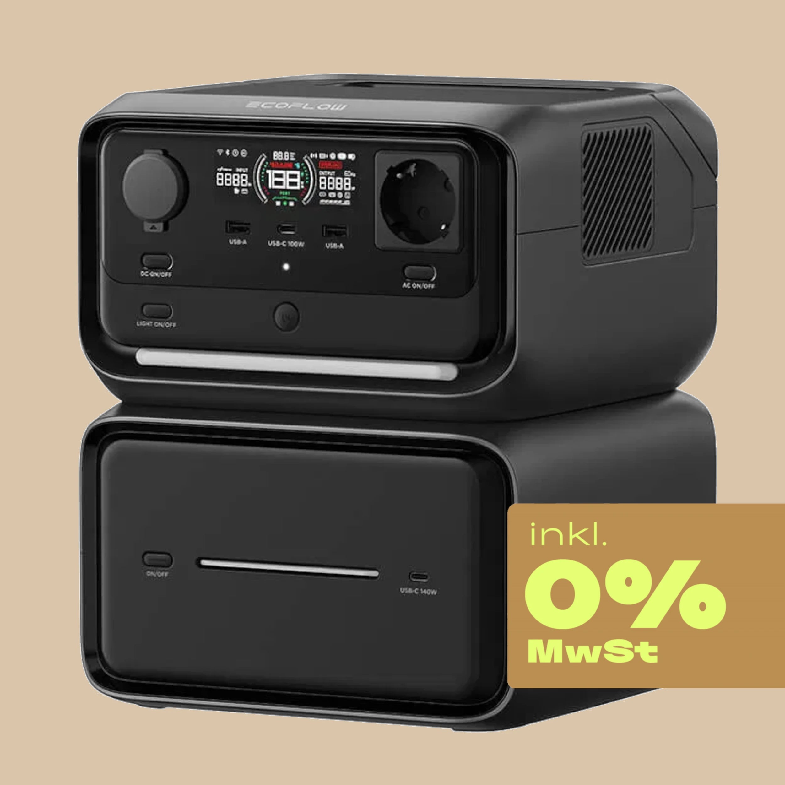 EcoFlow River 3 Max Plus Powerstation - 858 Wh