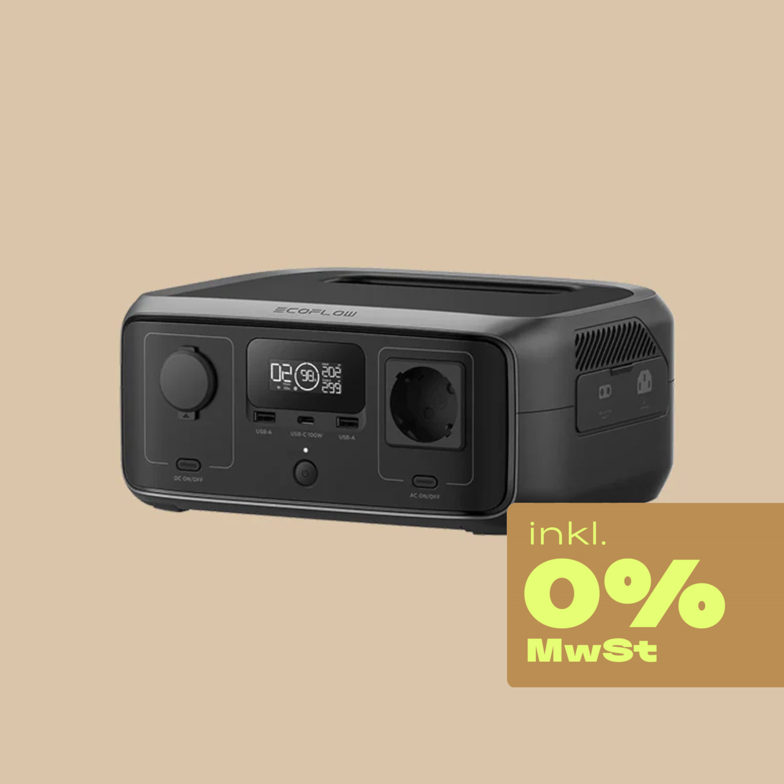 EcoFlow River 3 Powerstation - 245 Wh - 0% MwSt.