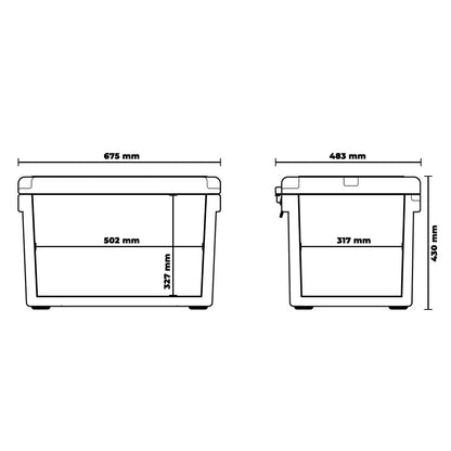 IceHero 55 Passiv-Kühlbox, 55L