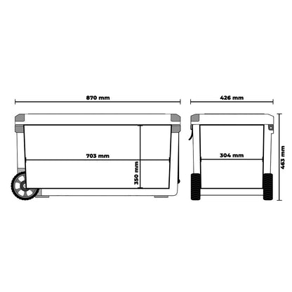 IceHero 75W Passiv-Kühlbox, 75L