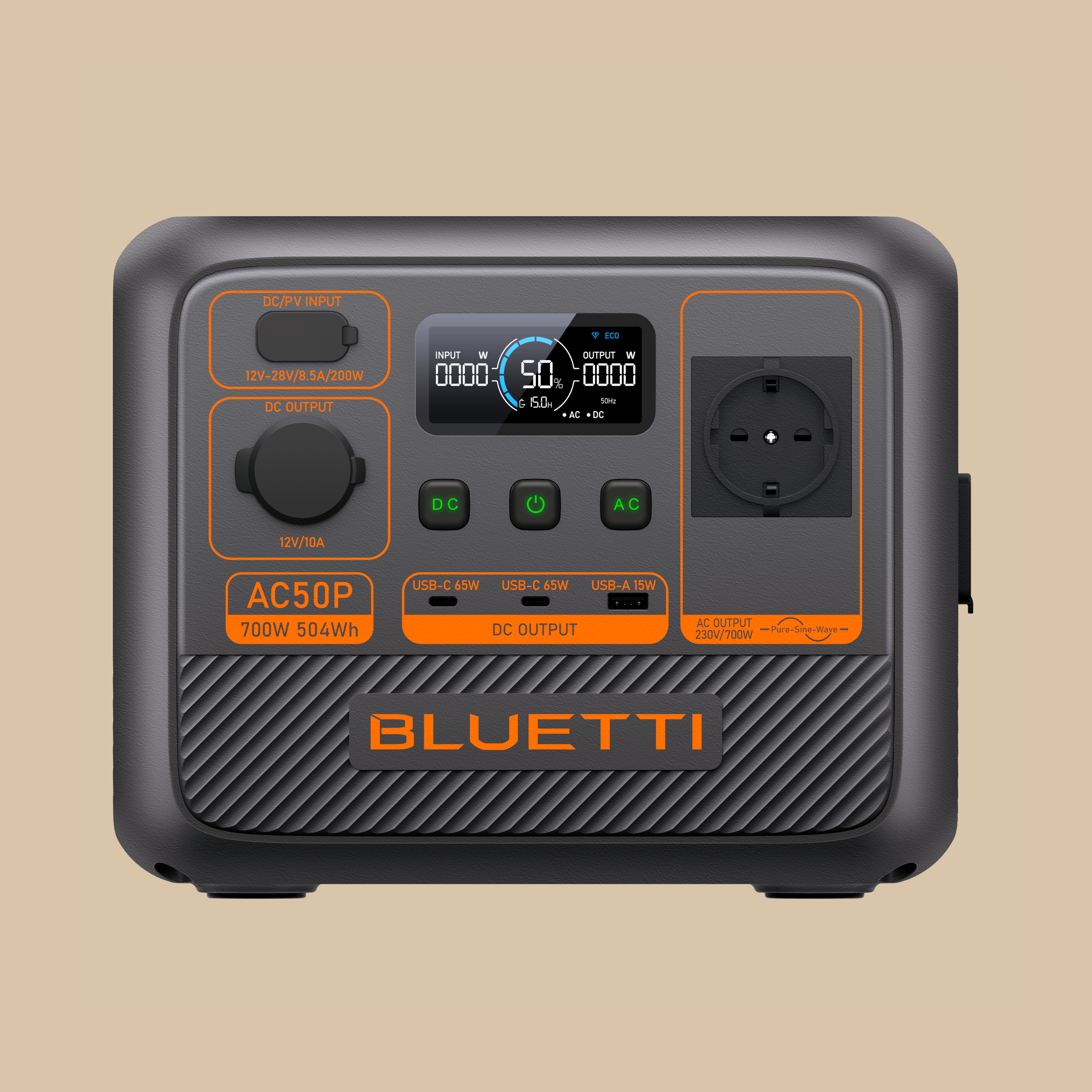 BLUETTI AC50P Powerstation - 504 Wh