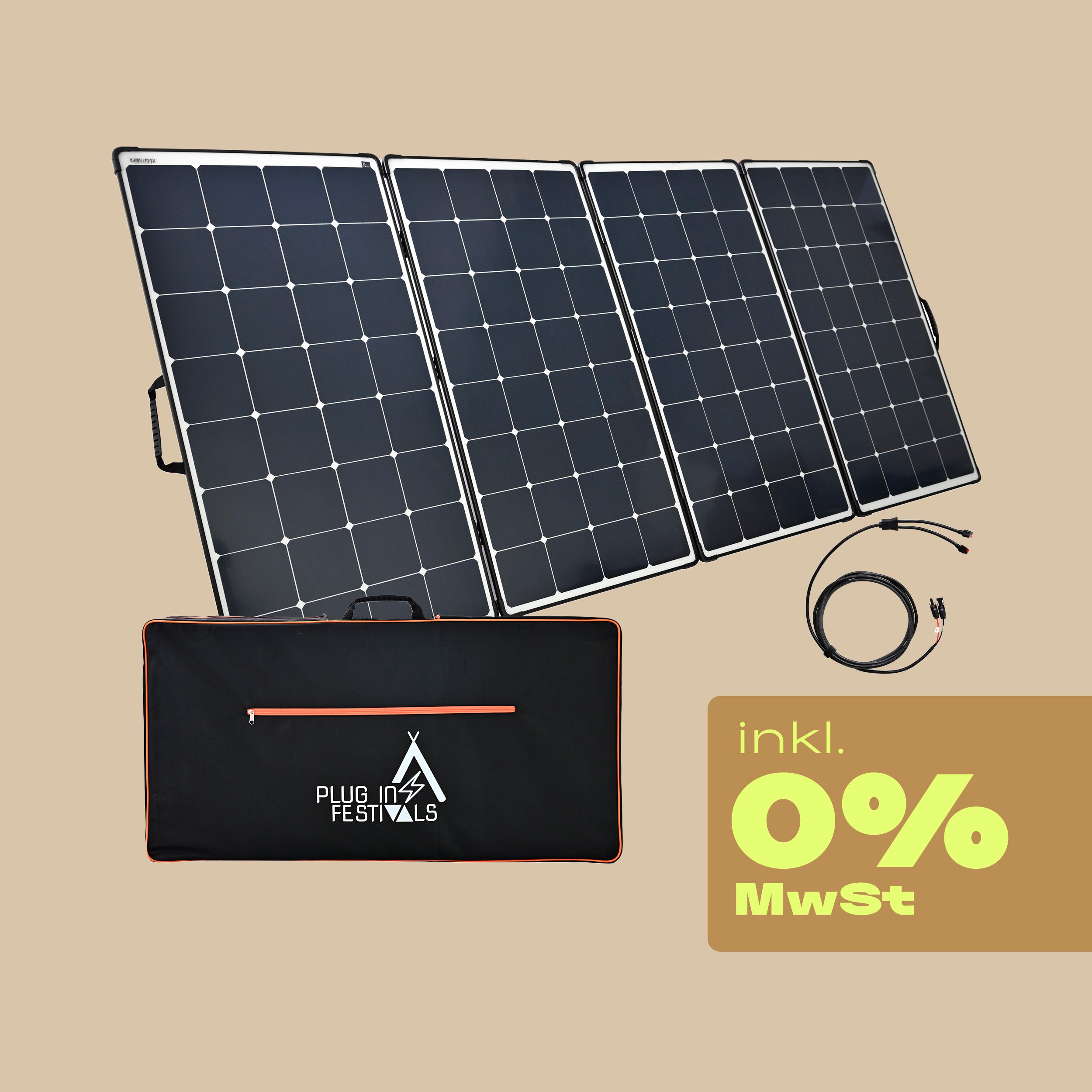 Solarpanel + Laderegler 0%