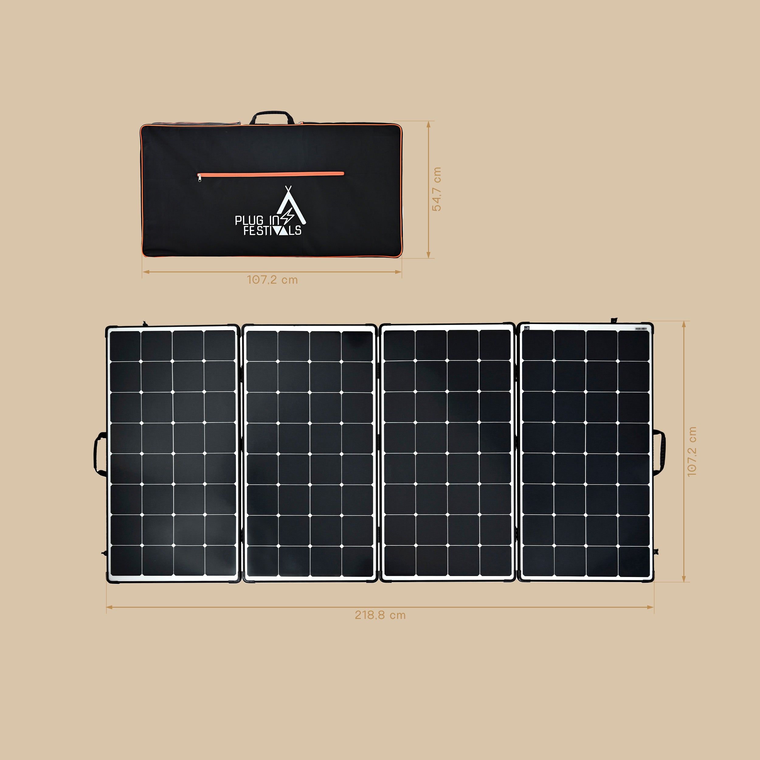 480 Wp Faltbares SolarPanel Solarmodul