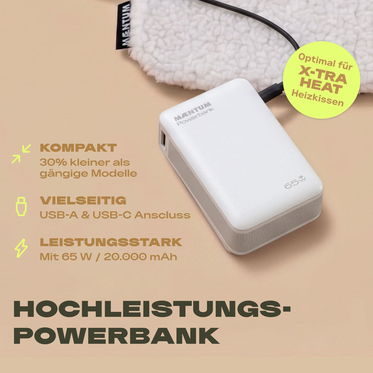 X-TRA Heat Power-Heizkissen mit Akku